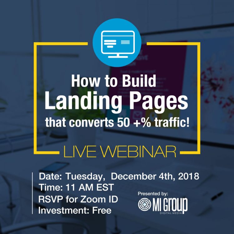 Webinar: Build Landing Pages that Converts 50+% Traffic. My Deals Today